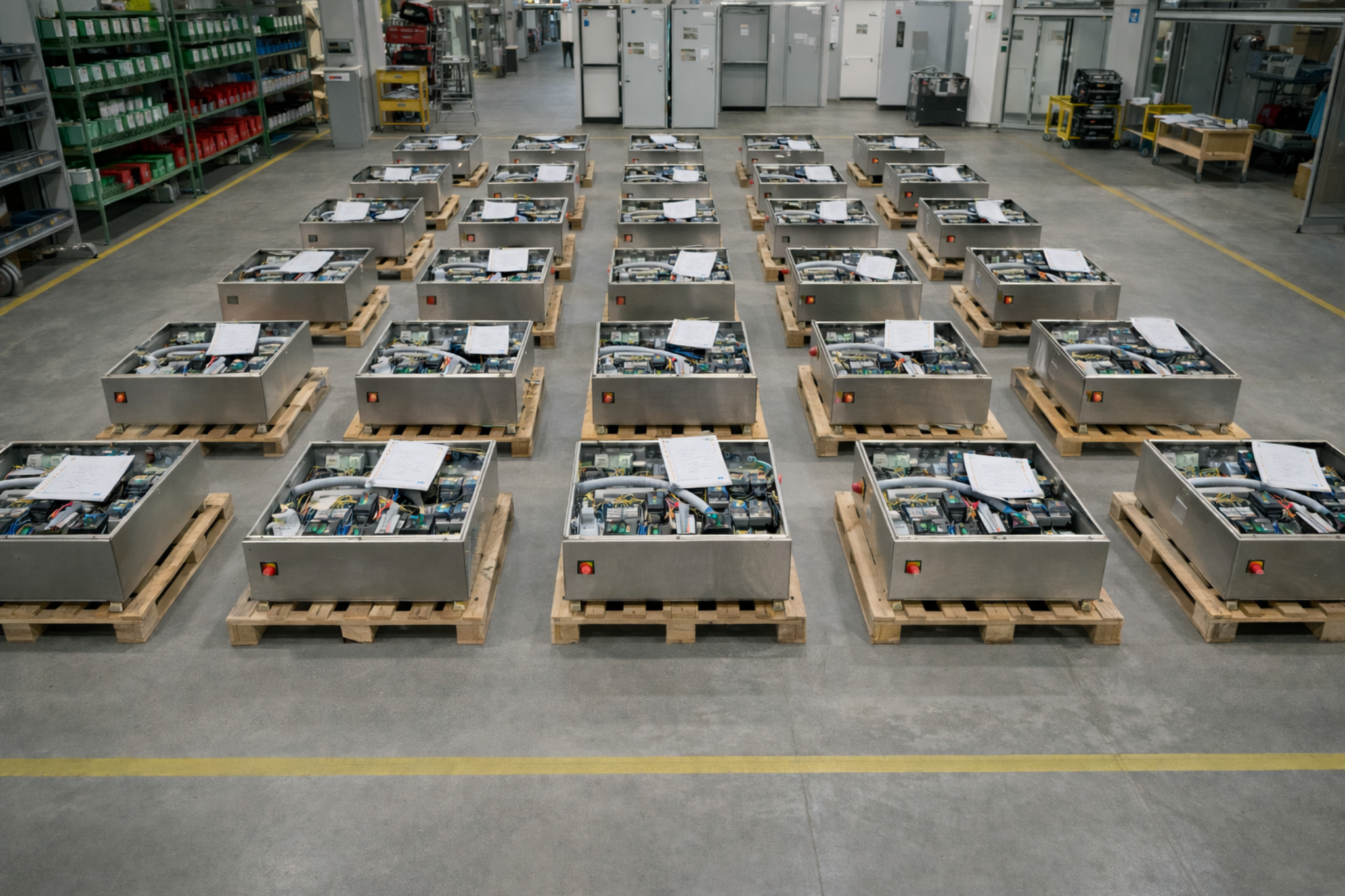 Control cabinet production process